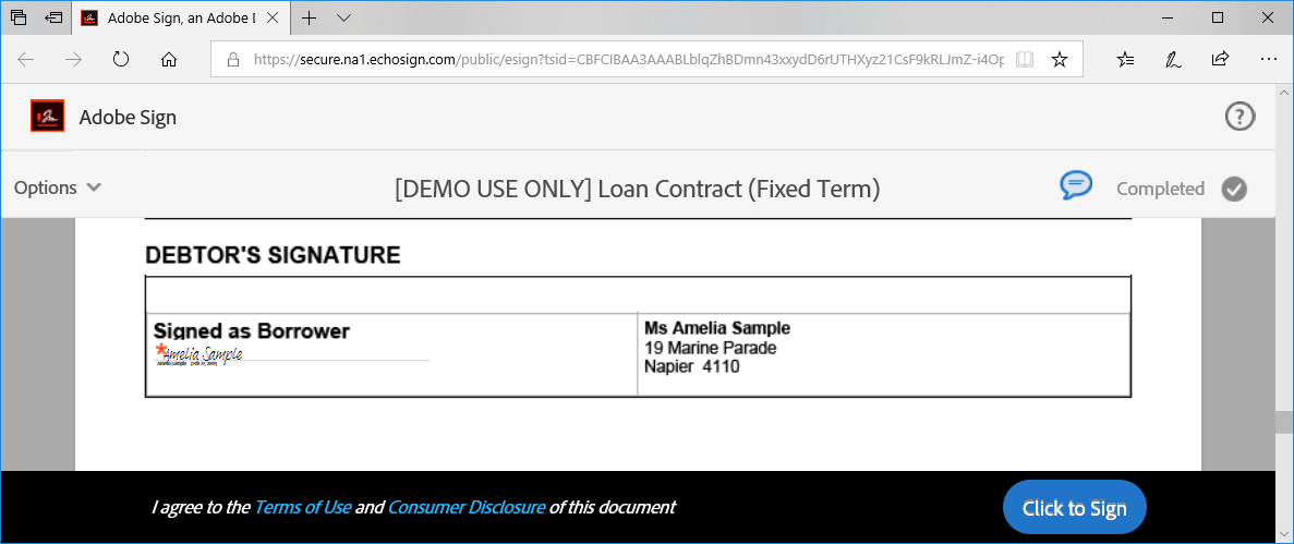 Adobe Sign  - Terms of Use