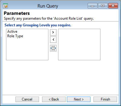 Run Query Parameters