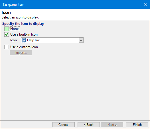 Taskpane - Icon - Edit Application Shortcut