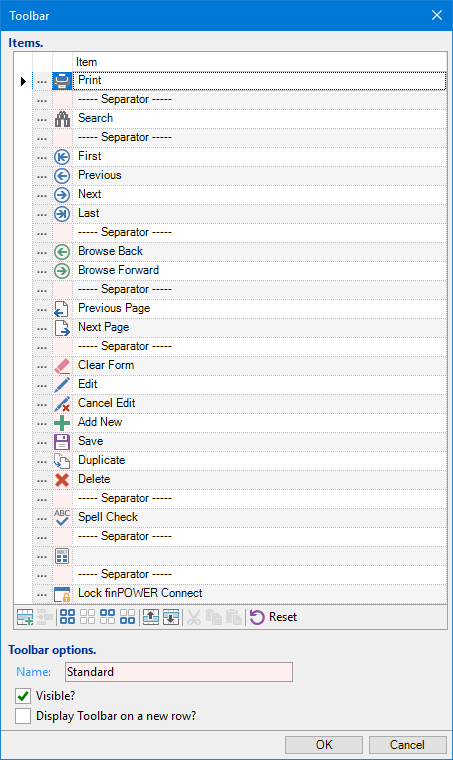 Toolbar Item