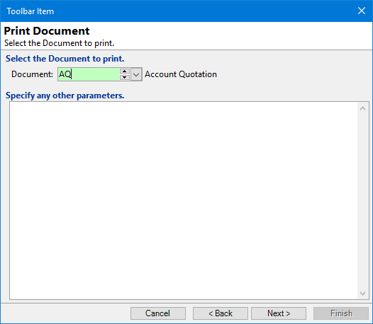 Toolbar - Print a Document